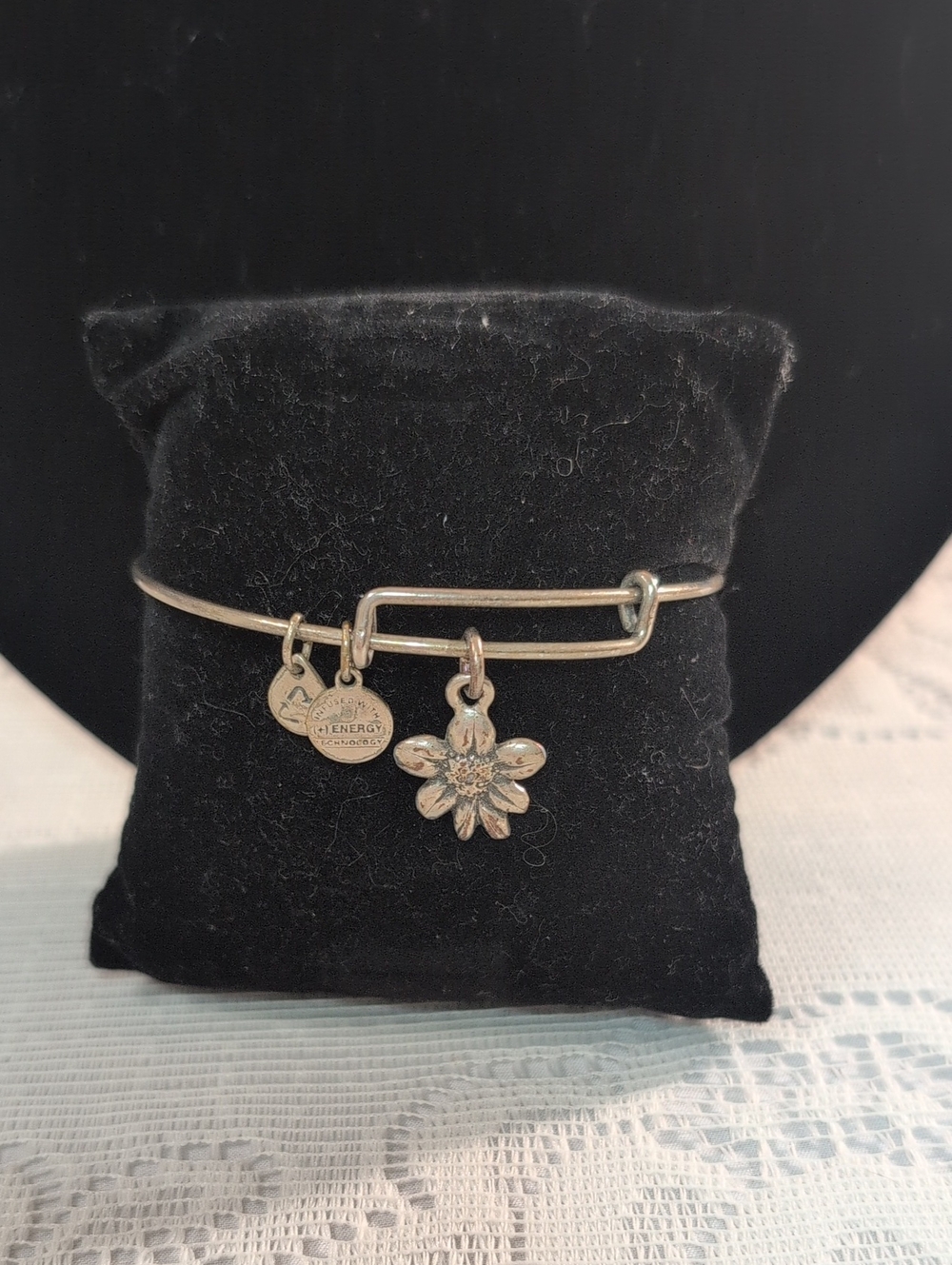 Alex and Ani Sacred Garden Apple Blossom Charm Bangle – Rafaelian Silver